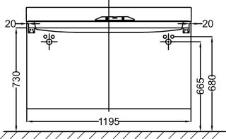 Тумба под раковину Jacob Delafon RYTHMIK EB1305-E70